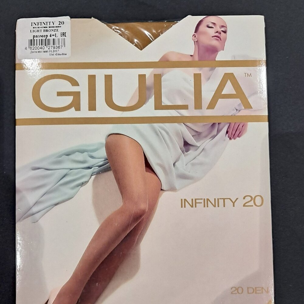 Set of 5 Giulia Infinity Tights Tan and Black colors New in package - Picture 11 of 15